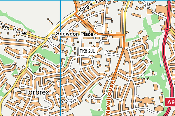 FK8 2JL map - OS VectorMap District (Ordnance Survey)