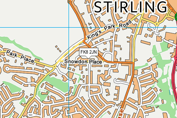 FK8 2JN map - OS VectorMap District (Ordnance Survey)