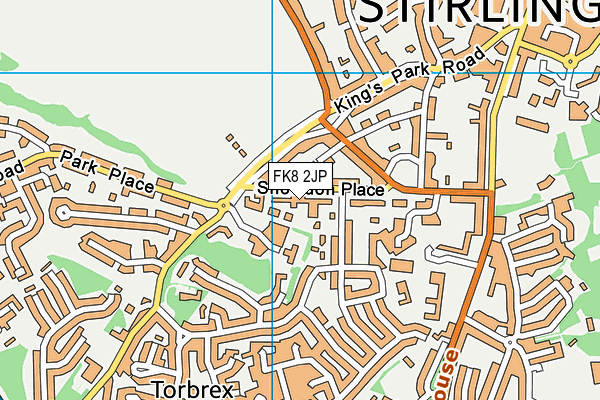 FK8 2JP map - OS VectorMap District (Ordnance Survey)