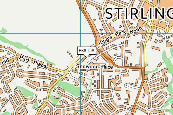 FK8 2JS map - OS VectorMap District (Ordnance Survey)