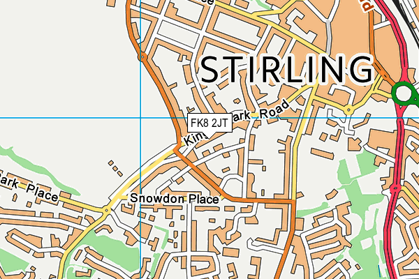 FK8 2JT map - OS VectorMap District (Ordnance Survey)