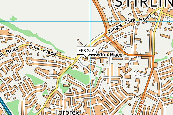 FK8 2JY map - OS VectorMap District (Ordnance Survey)
