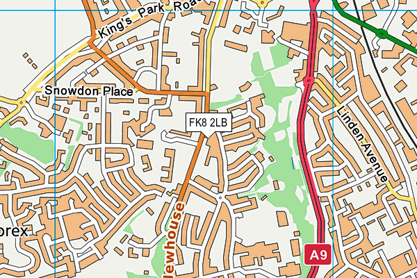 FK8 2LB map - OS VectorMap District (Ordnance Survey)