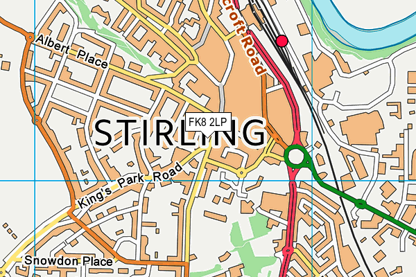 FK8 2LP map - OS VectorMap District (Ordnance Survey)