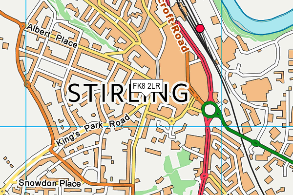 FK8 2LR map - OS VectorMap District (Ordnance Survey)