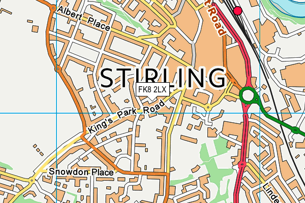 FK8 2LX map - OS VectorMap District (Ordnance Survey)