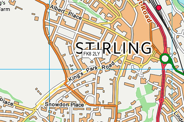 FK8 2LY map - OS VectorMap District (Ordnance Survey)