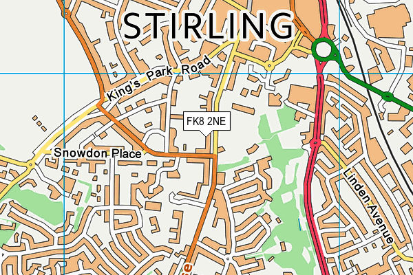 FK8 2NE map - OS VectorMap District (Ordnance Survey)