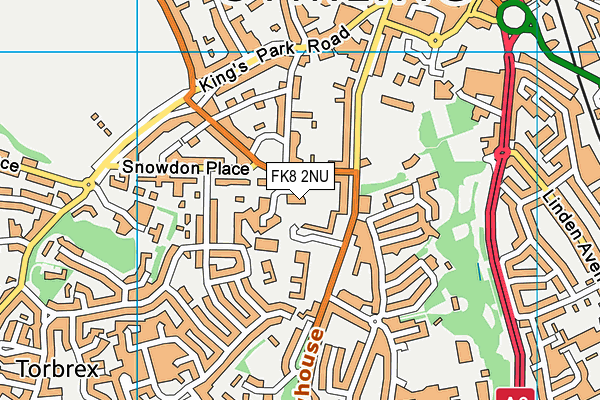 FK8 2NU map - OS VectorMap District (Ordnance Survey)