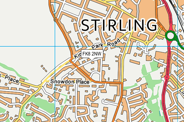 FK8 2NW map - OS VectorMap District (Ordnance Survey)