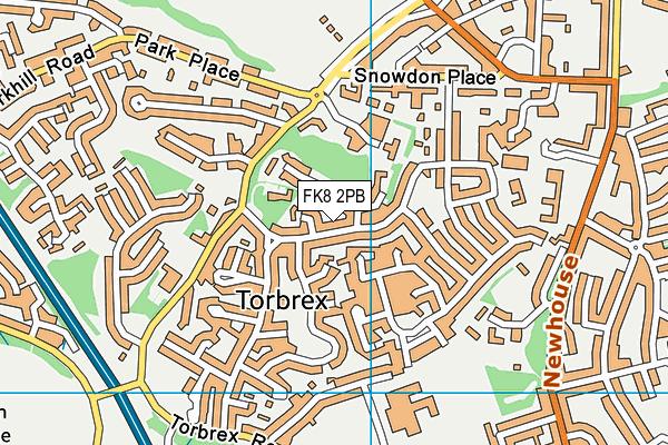 FK8 2PB map - OS VectorMap District (Ordnance Survey)