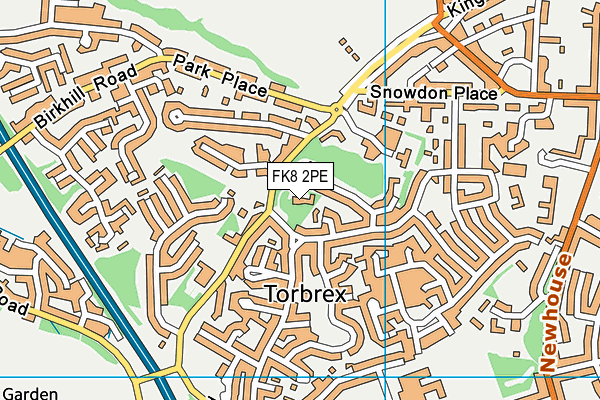 FK8 2PE map - OS VectorMap District (Ordnance Survey)