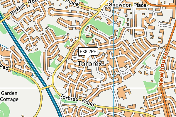 FK8 2PF map - OS VectorMap District (Ordnance Survey)