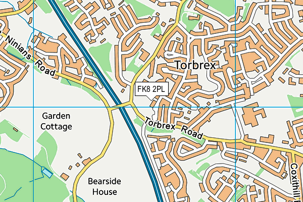 FK8 2PL map - OS VectorMap District (Ordnance Survey)