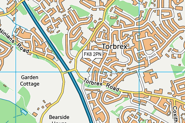 FK8 2PN map - OS VectorMap District (Ordnance Survey)