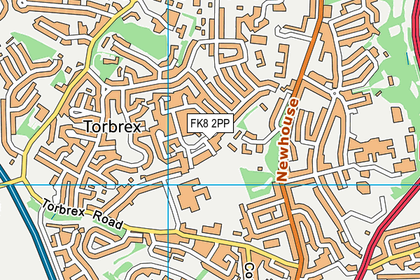 FK8 2PP map - OS VectorMap District (Ordnance Survey)