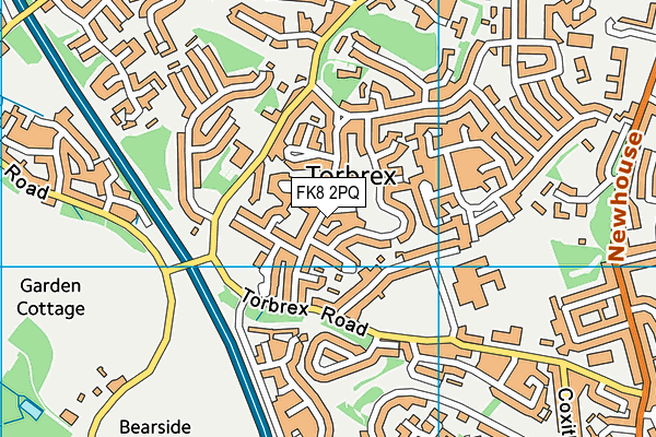 FK8 2PQ map - OS VectorMap District (Ordnance Survey)