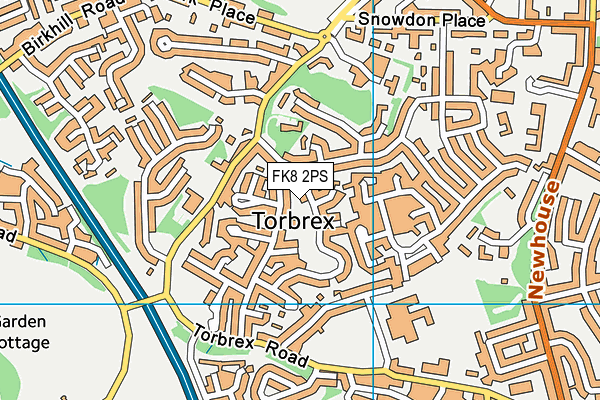FK8 2PS map - OS VectorMap District (Ordnance Survey)