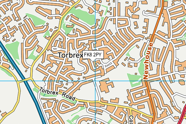 FK8 2PY map - OS VectorMap District (Ordnance Survey)