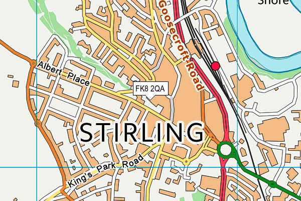 FK8 2QA map - OS VectorMap District (Ordnance Survey)