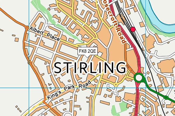 FK8 2QE map - OS VectorMap District (Ordnance Survey)