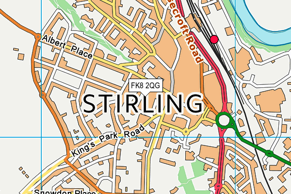 FK8 2QG map - OS VectorMap District (Ordnance Survey)