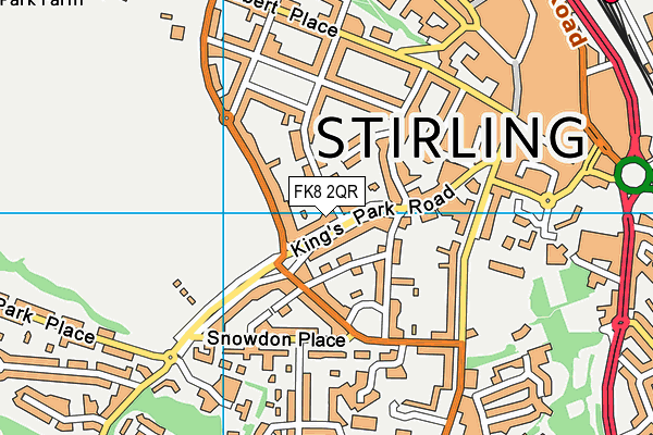 FK8 2QR map - OS VectorMap District (Ordnance Survey)