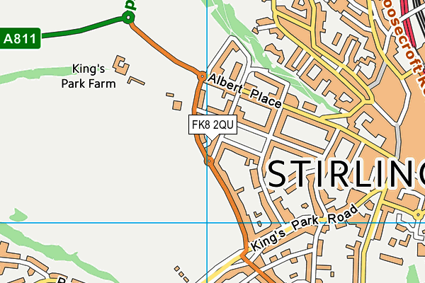 FK8 2QU map - OS VectorMap District (Ordnance Survey)