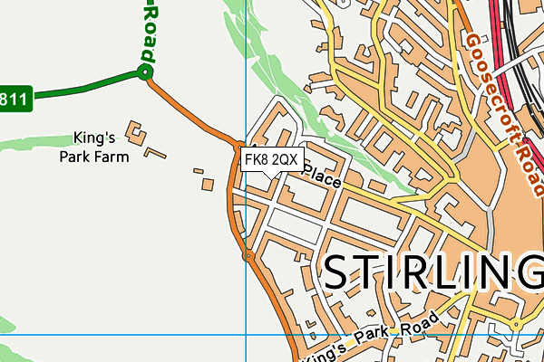 FK8 2QX map - OS VectorMap District (Ordnance Survey)