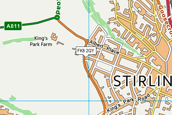 FK8 2QY map - OS VectorMap District (Ordnance Survey)