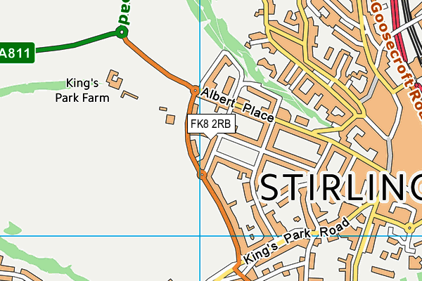 FK8 2RB map - OS VectorMap District (Ordnance Survey)