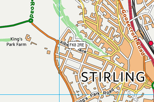 FK8 2RE map - OS VectorMap District (Ordnance Survey)