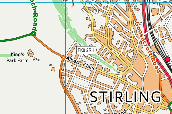 FK8 2RH map - OS VectorMap District (Ordnance Survey)