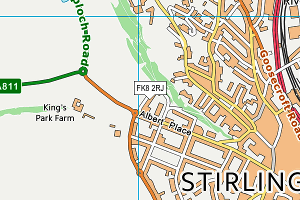 FK8 2RJ map - OS VectorMap District (Ordnance Survey)