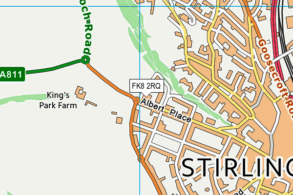 FK8 2RQ map - OS VectorMap District (Ordnance Survey)