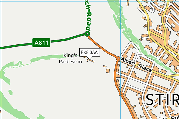 FK8 3AA map - OS VectorMap District (Ordnance Survey)