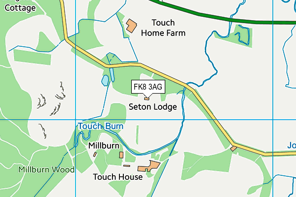 FK8 3AG map - OS VectorMap District (Ordnance Survey)