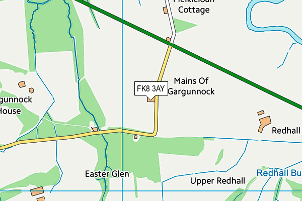 FK8 3AY map - OS VectorMap District (Ordnance Survey)