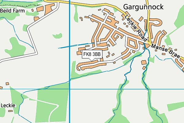 FK8 3BB map - OS VectorMap District (Ordnance Survey)