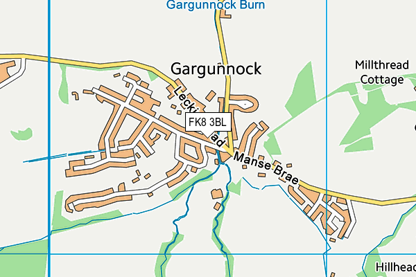 FK8 3BL map - OS VectorMap District (Ordnance Survey)