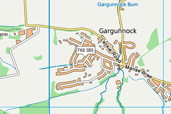 FK8 3BS map - OS VectorMap District (Ordnance Survey)