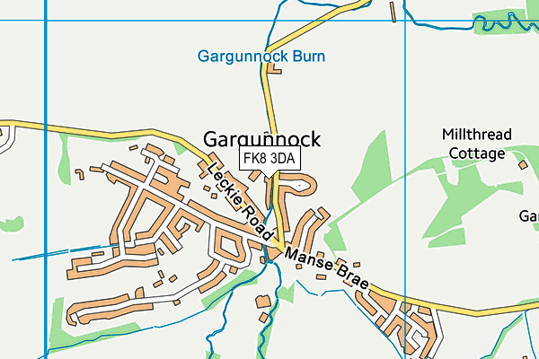 FK8 3DA map - OS VectorMap District (Ordnance Survey)