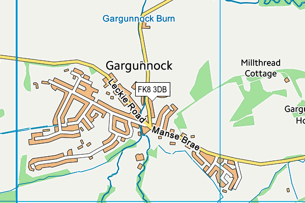 FK8 3DB map - OS VectorMap District (Ordnance Survey)