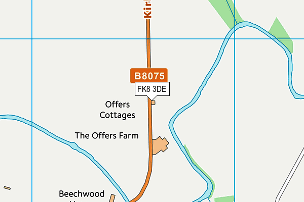 FK8 3DE map - OS VectorMap District (Ordnance Survey)