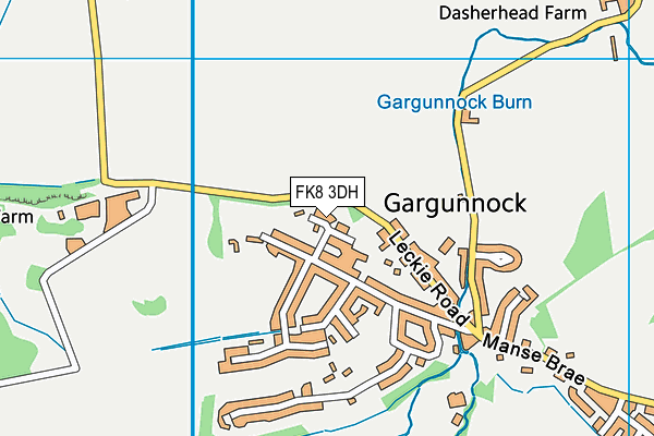 FK8 3DH map - OS VectorMap District (Ordnance Survey)