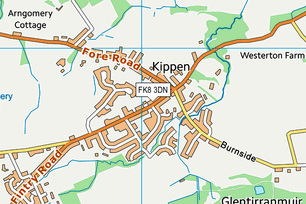 FK8 3DN map - OS VectorMap District (Ordnance Survey)