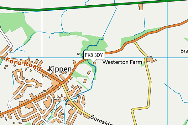 FK8 3DY map - OS VectorMap District (Ordnance Survey)