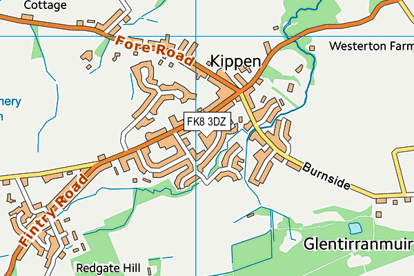 FK8 3DZ map - OS VectorMap District (Ordnance Survey)