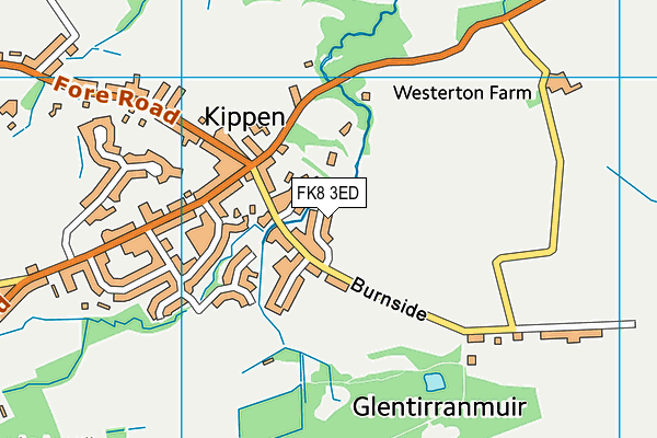 FK8 3ED map - OS VectorMap District (Ordnance Survey)