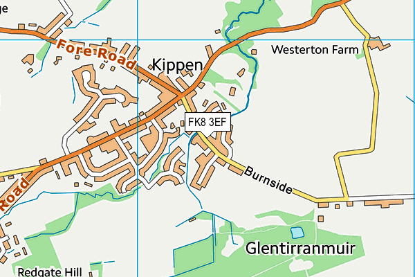 FK8 3EF map - OS VectorMap District (Ordnance Survey)